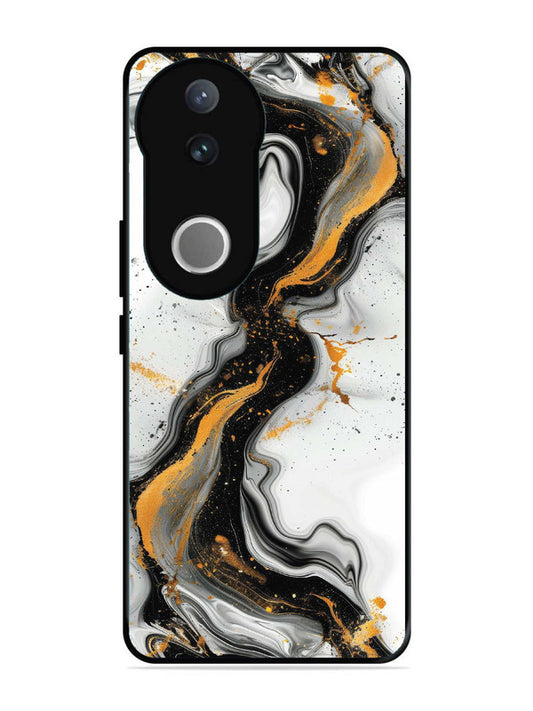 iQoo Z10R 5G Black And Golden Marble Essence