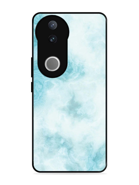 iQoo Z10R 5G Light Blue with White Ocean Marble