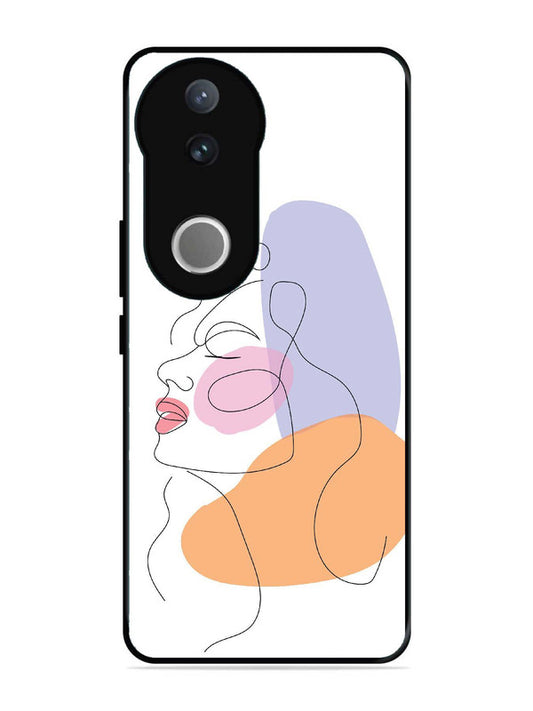 iQoo Z10R 5G Line Art Girl Face