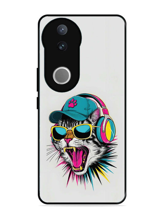 iQoo Z10R 5G Neon Pop Art DJ Cat Vibe