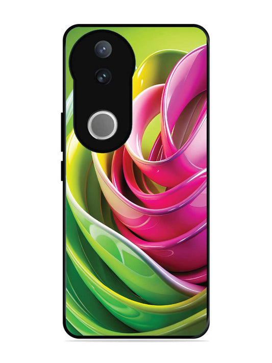 iQoo Z10R 5G Vibrant Swirl Glossy Ribbon Art