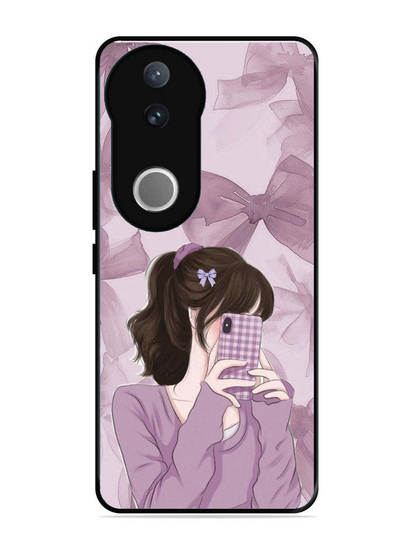 iQoo Z10R 5G Pinky Girl taking selfie