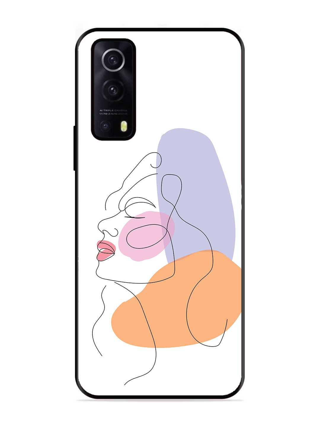 iQoo Z3 5G Line Art Girl Face