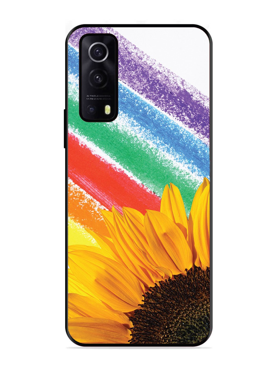 iQoo Z3 5G Sunflower on Colourful Lines
