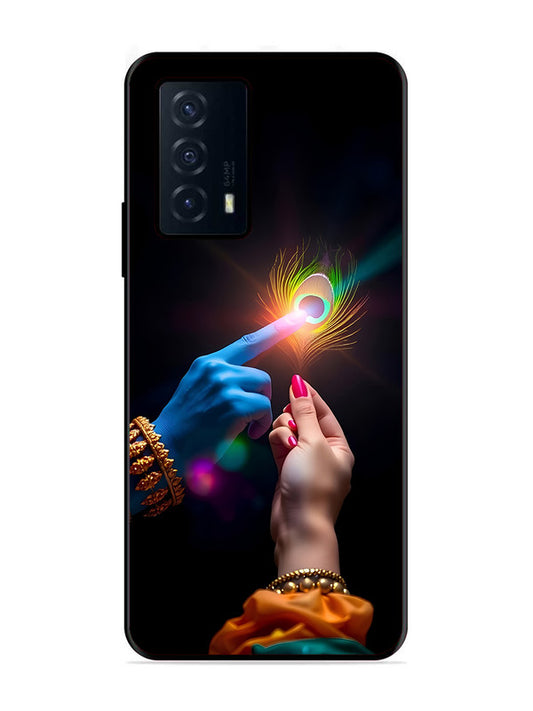 IQOO Z5 5G Radha Krishna touching feather