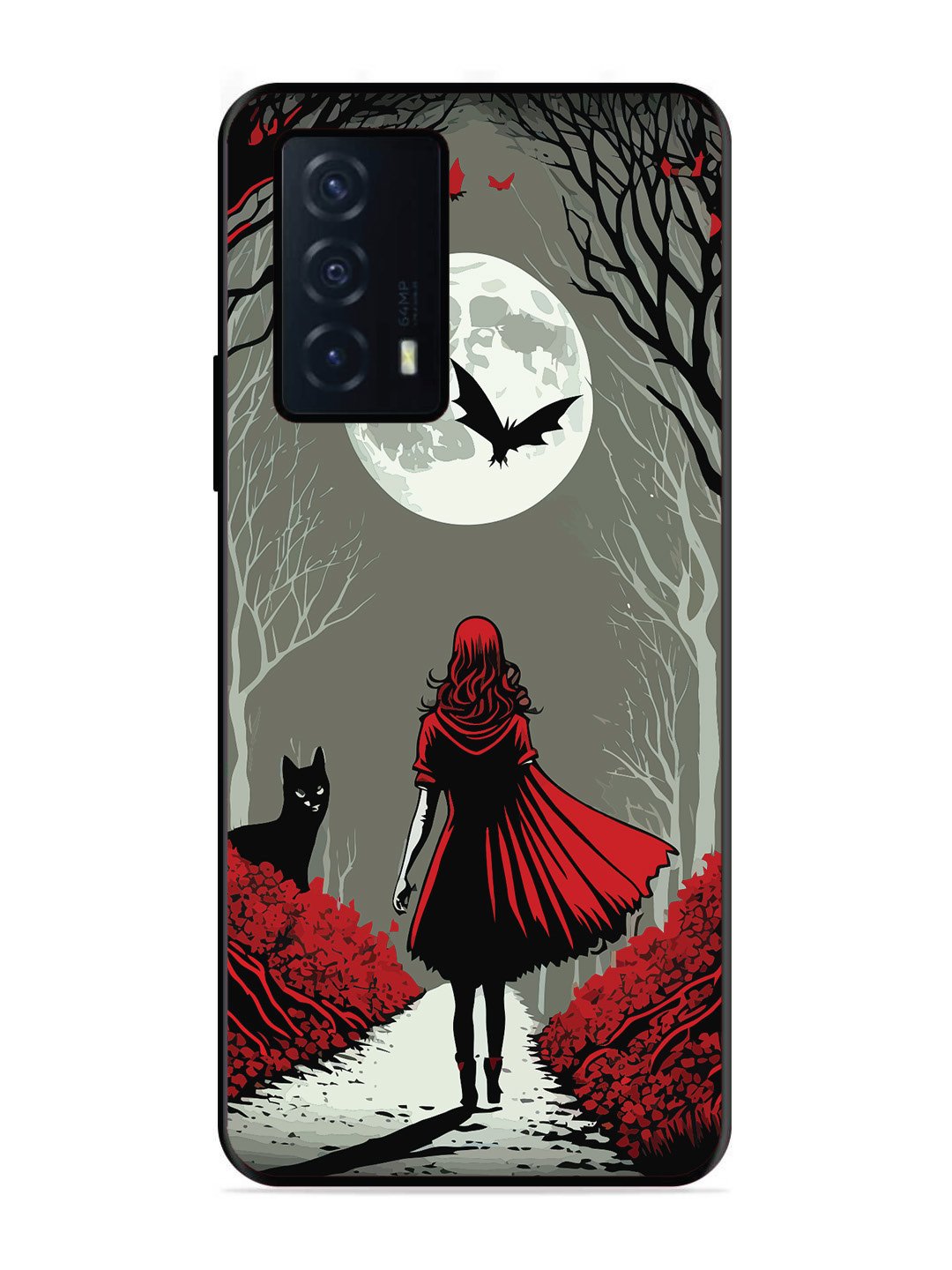 iQoo Z5 5G Scarlet Girl in Red Forest
