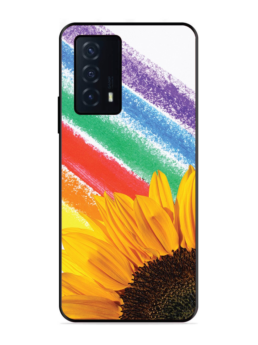 iQoo Z5 5G Sunflower on Colourful Lines