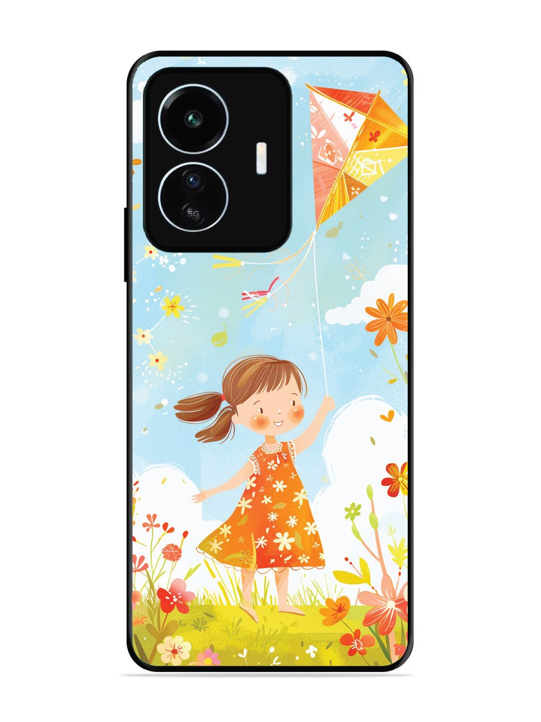 iQoo Z6 Lite Little Girl Kite Flying