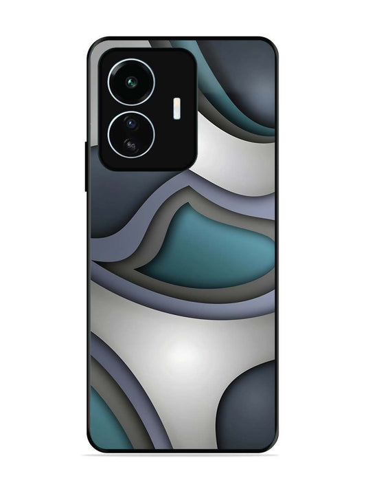 iQoo Z6 Lite Slate Blue Gradient Wave