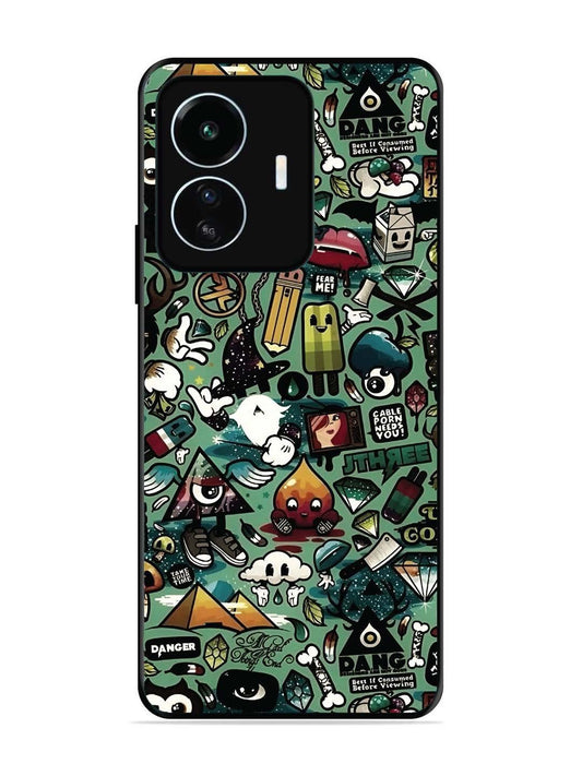 iQoo Z6 Lite Pop Art Doodle Graffiti Collage
