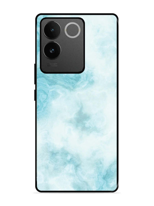 iQoo Z7 Pro 5G Light Blue with White Ocean Marble