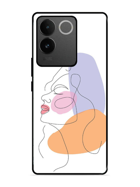 iQoo Z7 Pro 5G Line Art Girl Face