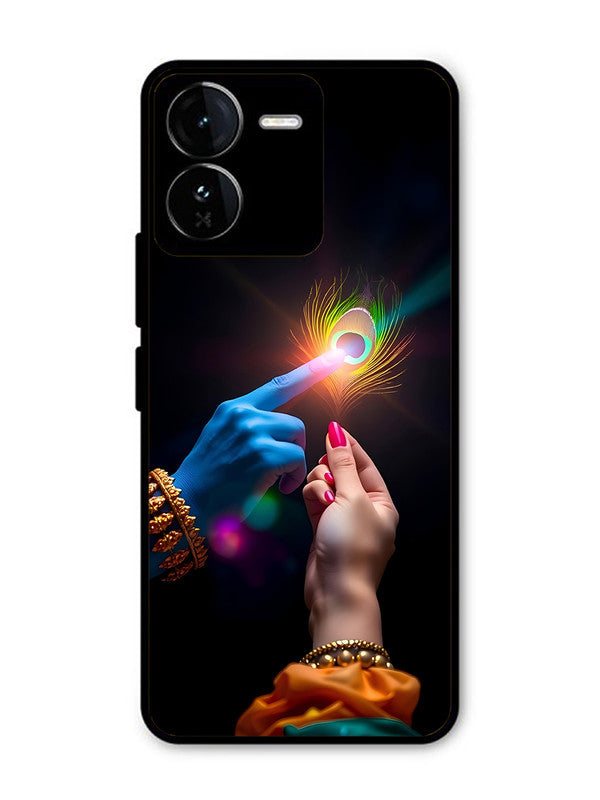 IQOO Z9 5G Radha Krishna touching feather