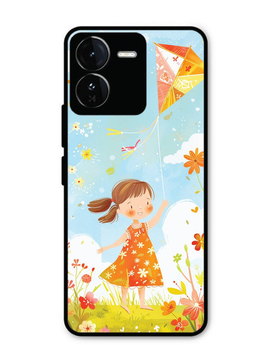 iQoo Z9 5G Little Girl Kite Flying