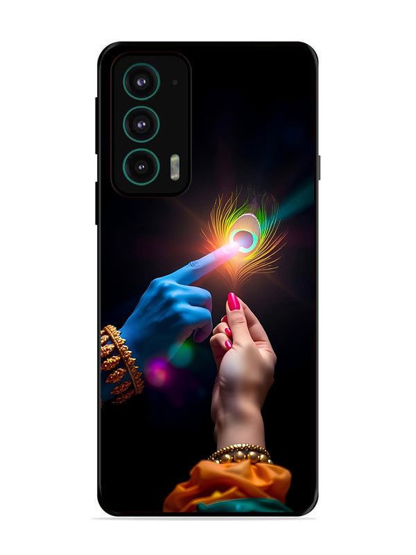 Motorola Edge 20 Radha Krishna touching feather