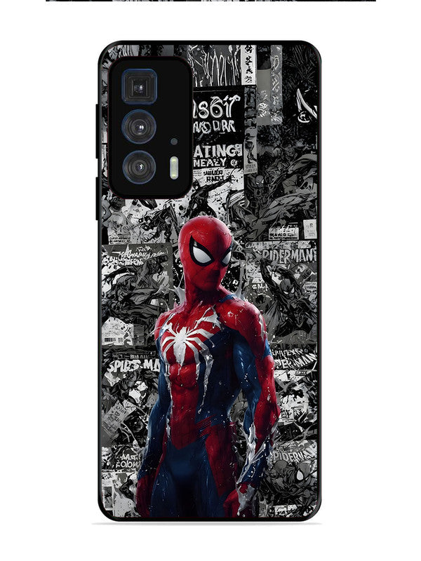 Motorola Edge 20 Pro Spiderman Highlighted on News Paper