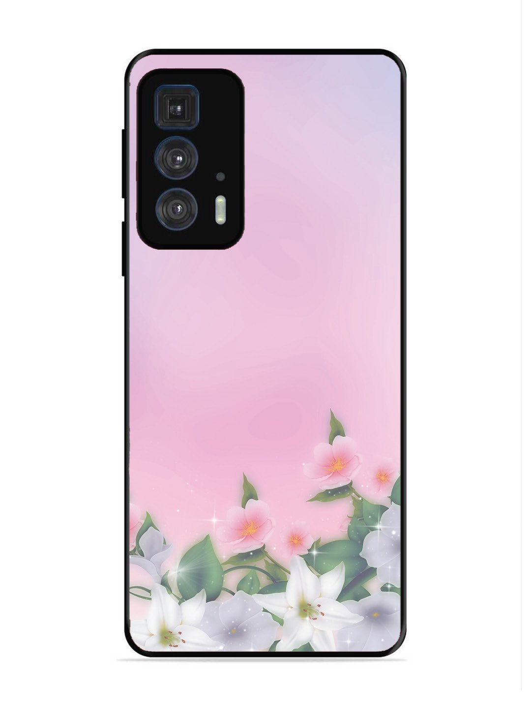 Motorola Edge 20 Pro Pink Floral Elegance