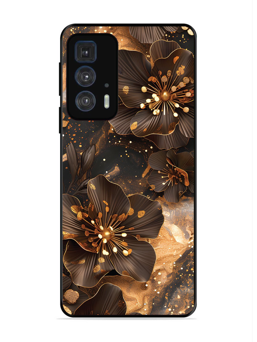 Motorola Edge 20 Pro Golden Flowars