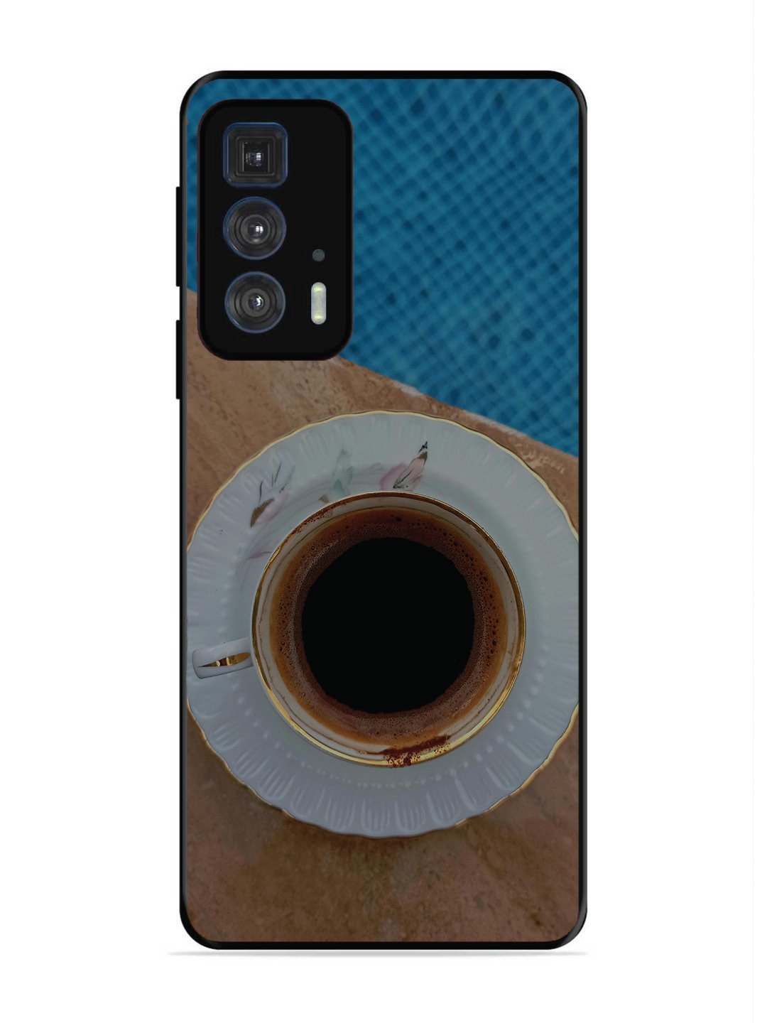 Motorola Edge 20 Pro Black Tea Cup Saucer