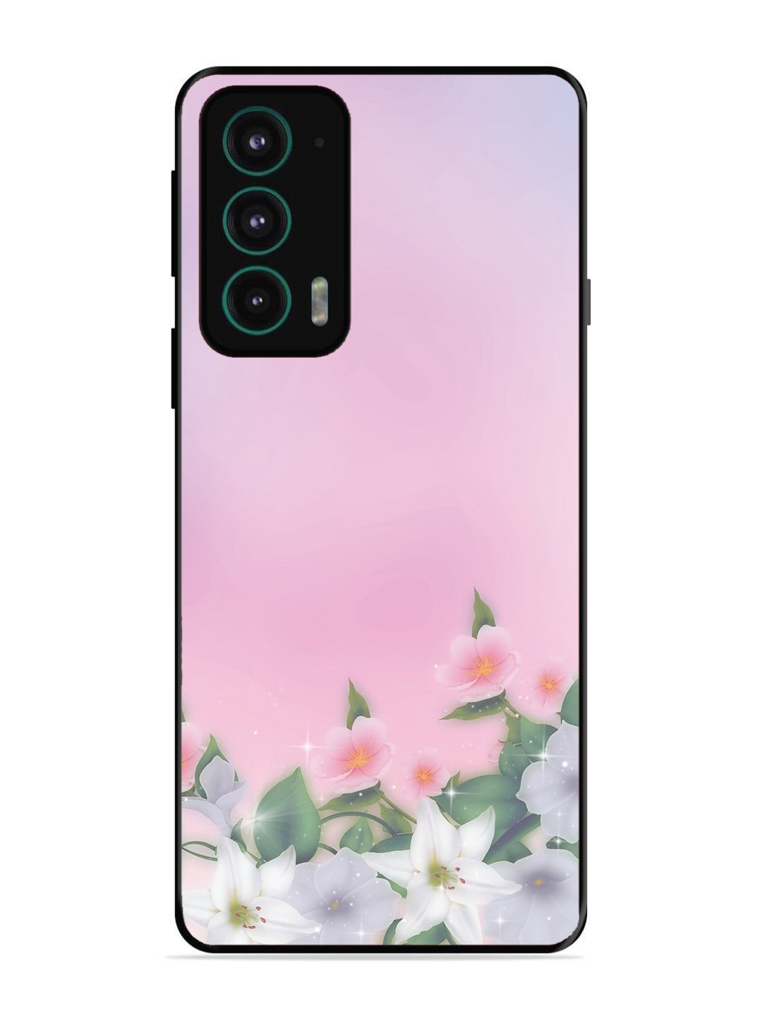 Motorola Edge 20 Pink Floral Elegance