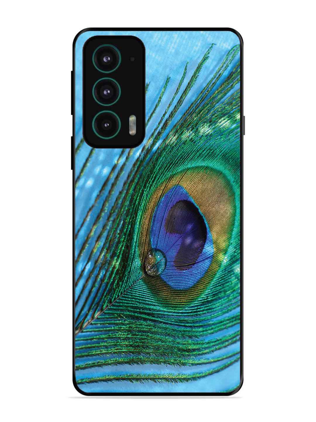 Motorola Edge 20 A drop on Peacock Feather