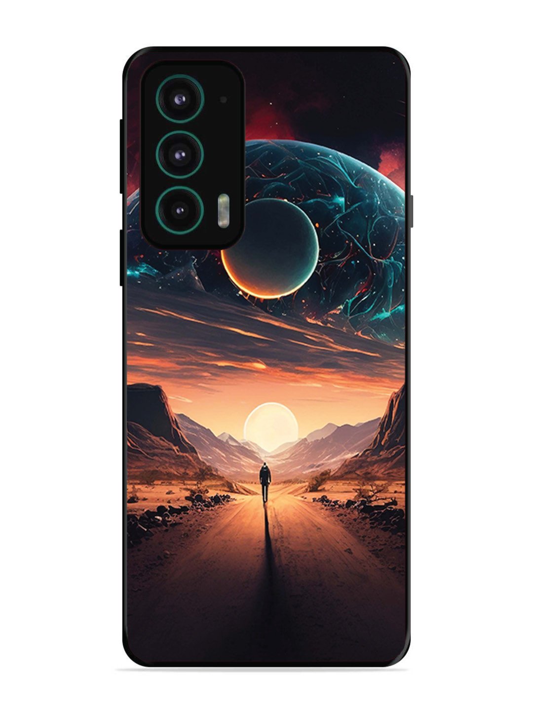 Motorola Moto Edge 20 Sunset with space scene
