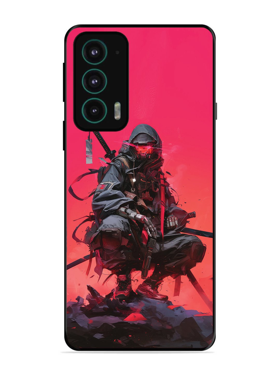 Motorola Edge 20 Cyberpunk Ninja Katana