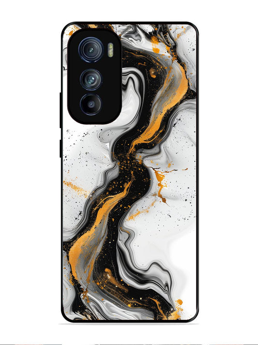 Motorola Edge 30 Black And Golden Marble Essence