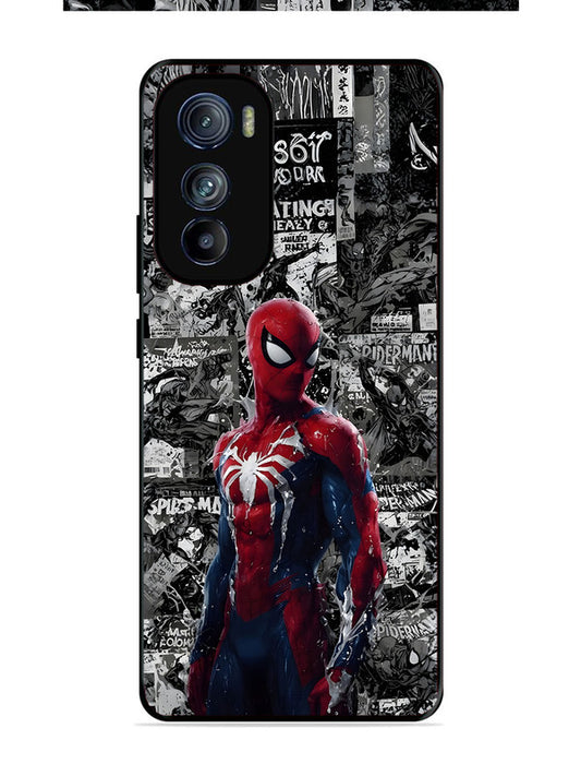 Motorola Edge 30 Spiderman Highlighted on News Paper