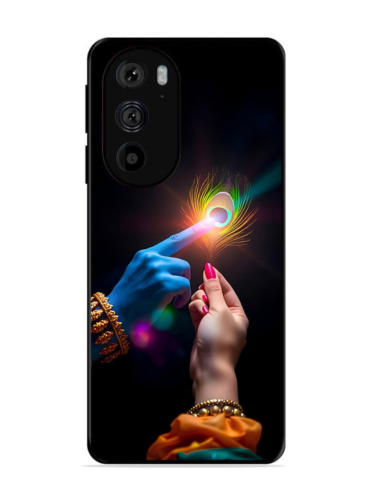 Motorola Edge 30 Pro Radha Krishna touching feather