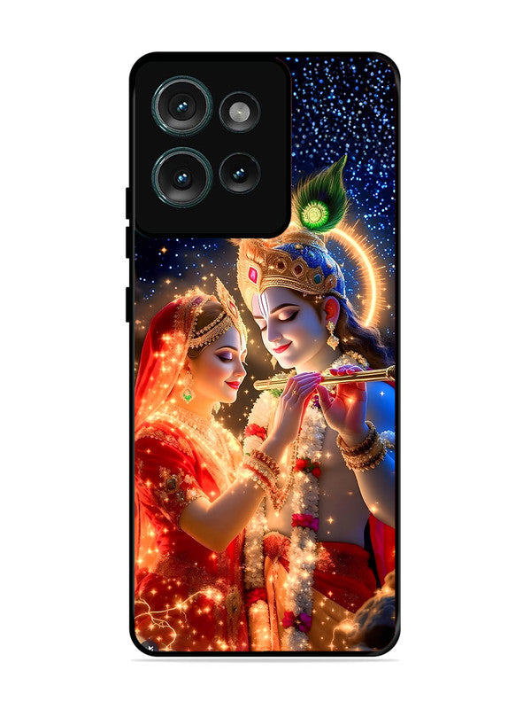 Motorola Edge 50 Radha Krishna posing with flute