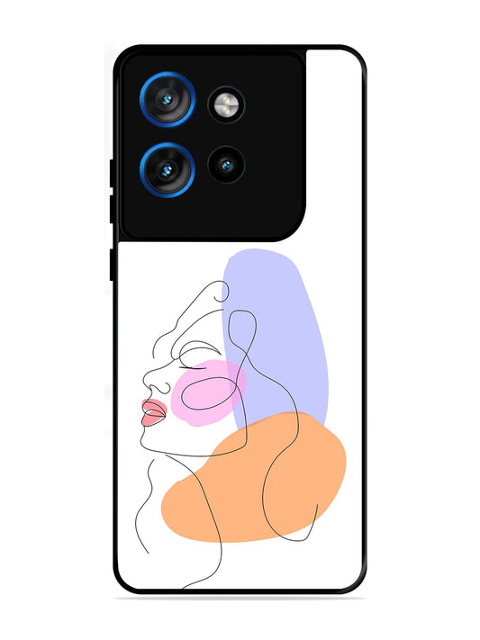 Motorola Edge 50 NEO Line Art Girl Face