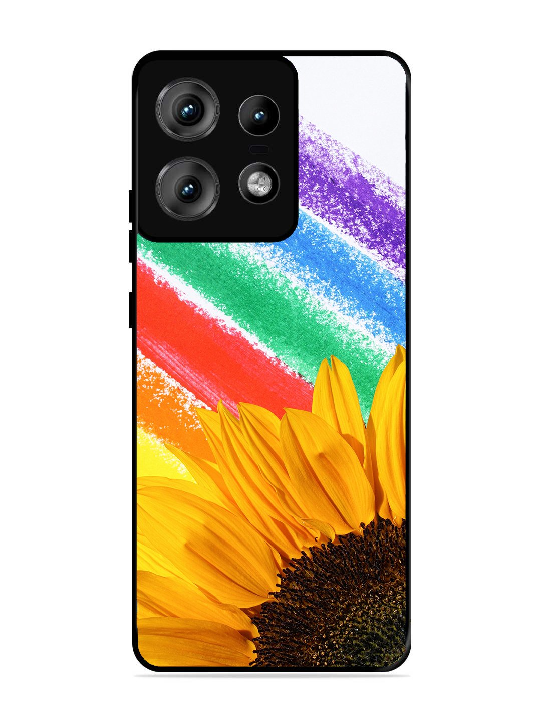 Motorola Edge 50 Pro Sunflower on Colourful Lines