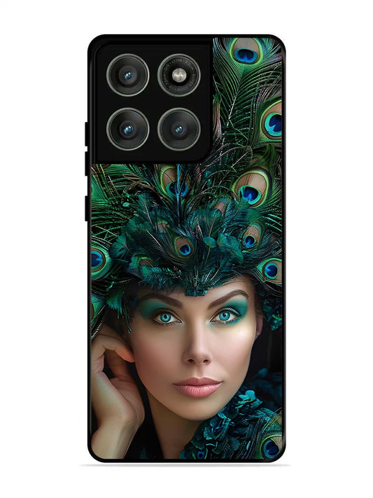 Motorola Edge 60 Pro 5G Girl with peacock feather Crown