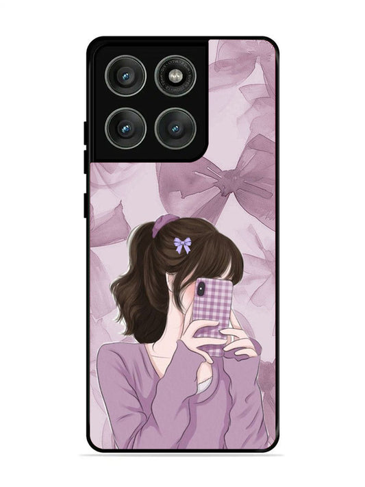 Motorola Edge 60 Pro 5G Pinky Girl taking selfie