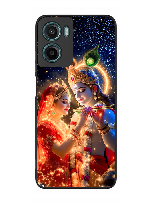 Motorola Moto G05 Radha Krishna posing with flute