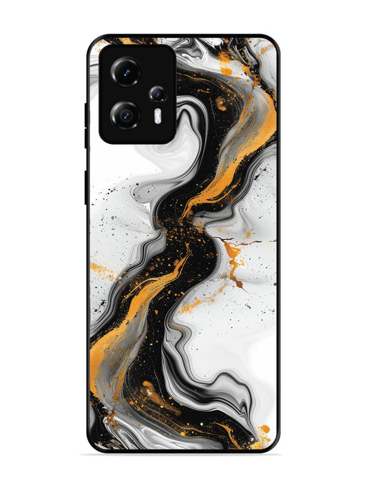 Motorola Moto G13 Black And Golden Marble Essence