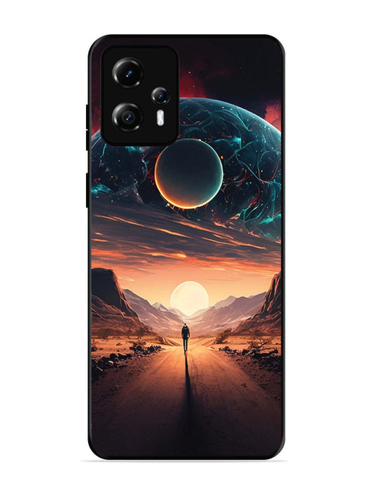 Motorola Moto G13 Sunset with space scene