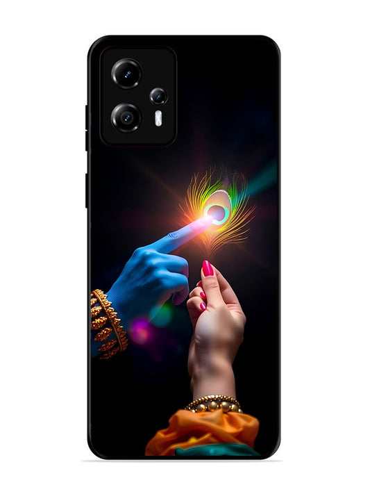 Motorola Moto G13 Radha Krishna touching feather