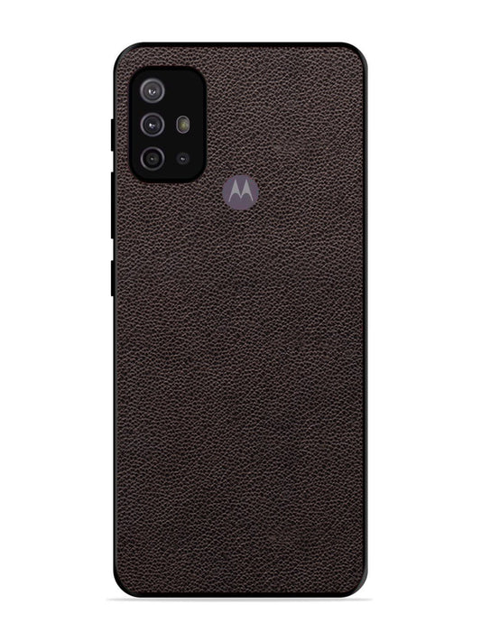 Motorola Moto G30 Print of Brown Leather Pattern