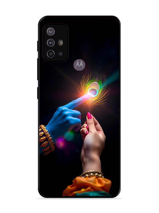 Motorola Moto G30 Radha Krishna touching feather