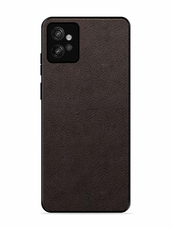 Motorola Moto G32 Print of Brown Leather Pattern