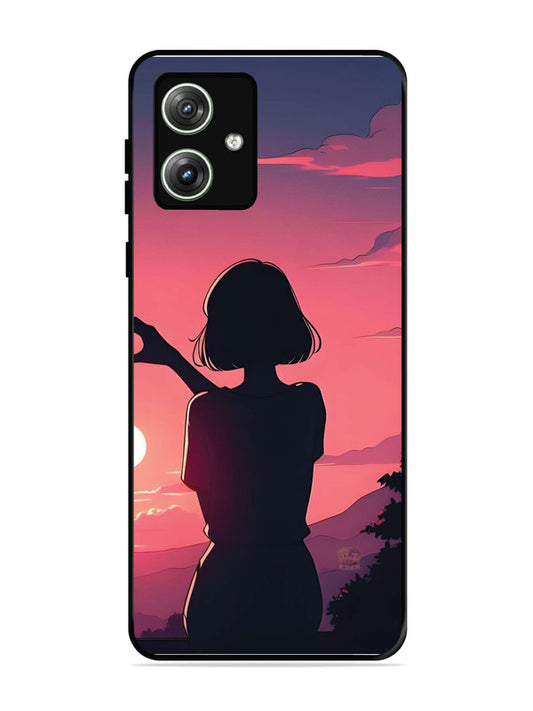 Motorola Moto G54 5G Love Heart with Hand Girl