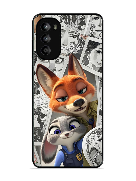 Motorola Moto G62 5G Cute Nick wilde and judy hopps