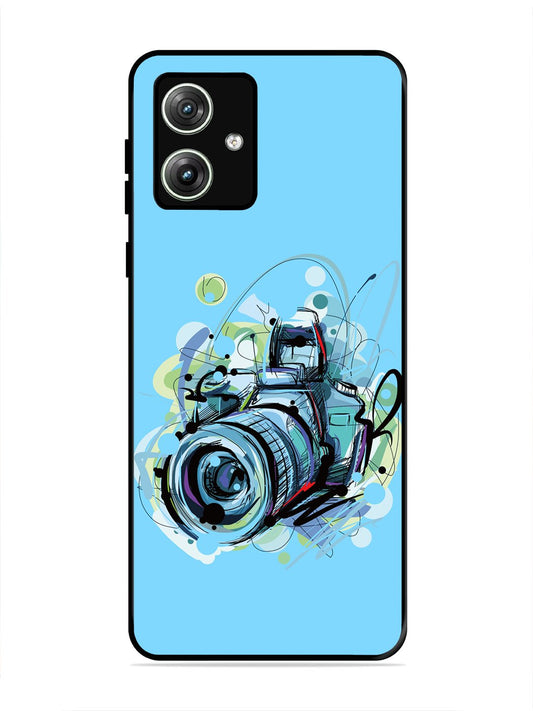 Motorola Moto G64 5g Camera Blue Background