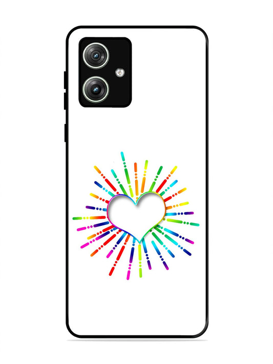 Motorola Moto G54 5G Colourful Heart on White