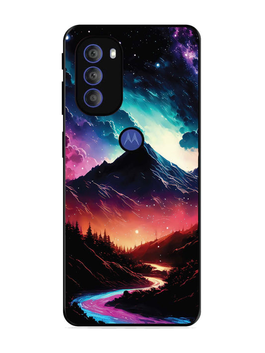 Motorola Moto G71 5G mountain-valley-Colorful-cloud-at-night