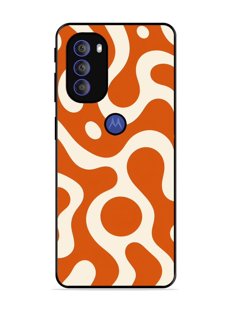 Motorola Moto G71 5G Fluid wave pattern Orange