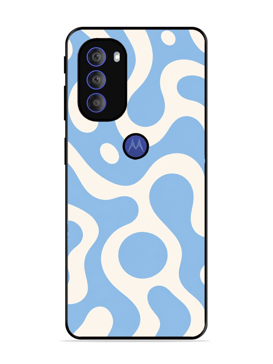 Motorola Moto G71 5G Fluid wave pattern Sky Blue