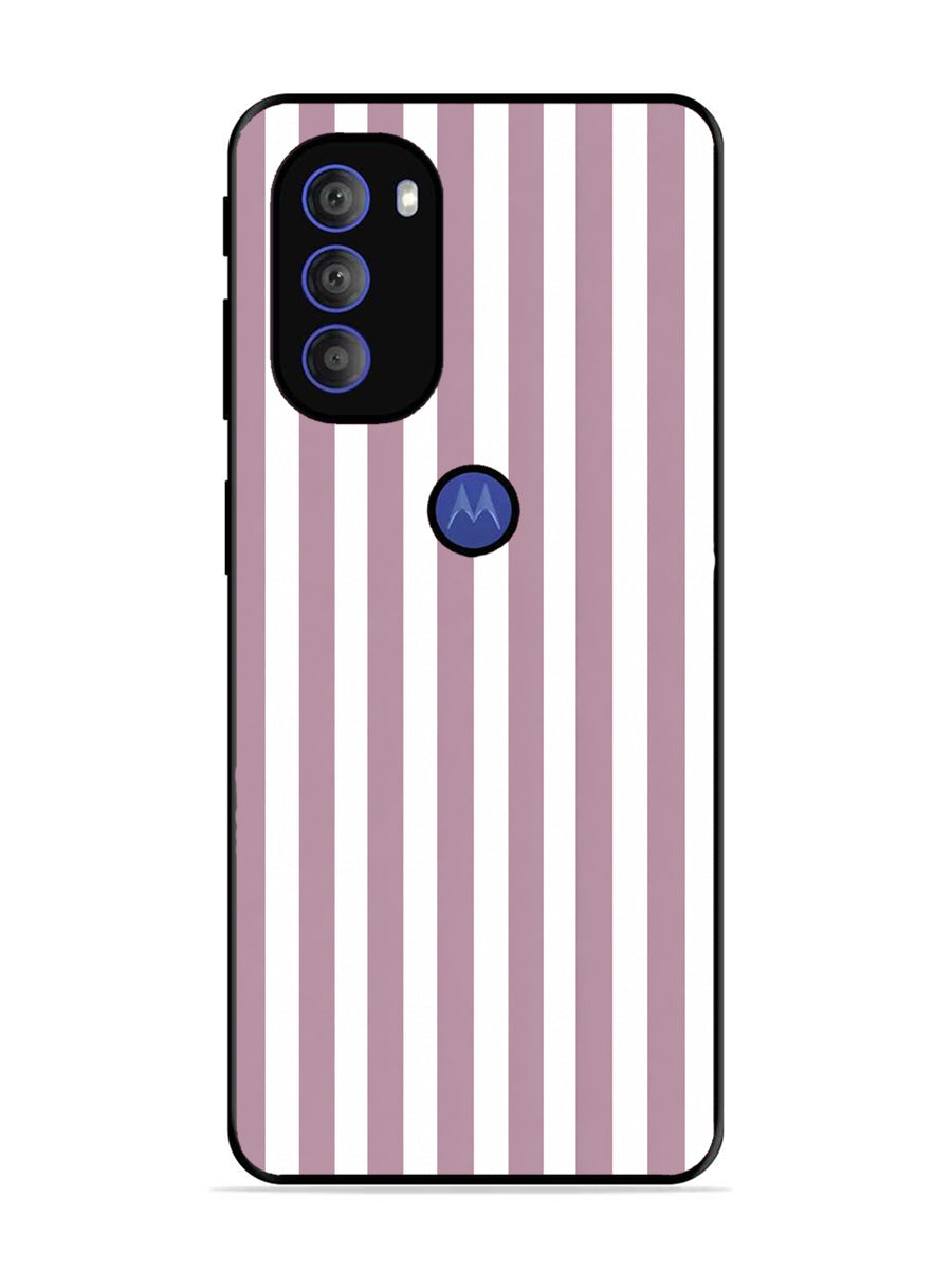 Motorola Moto G71 5G Vertical Stripes Dusty Mauve